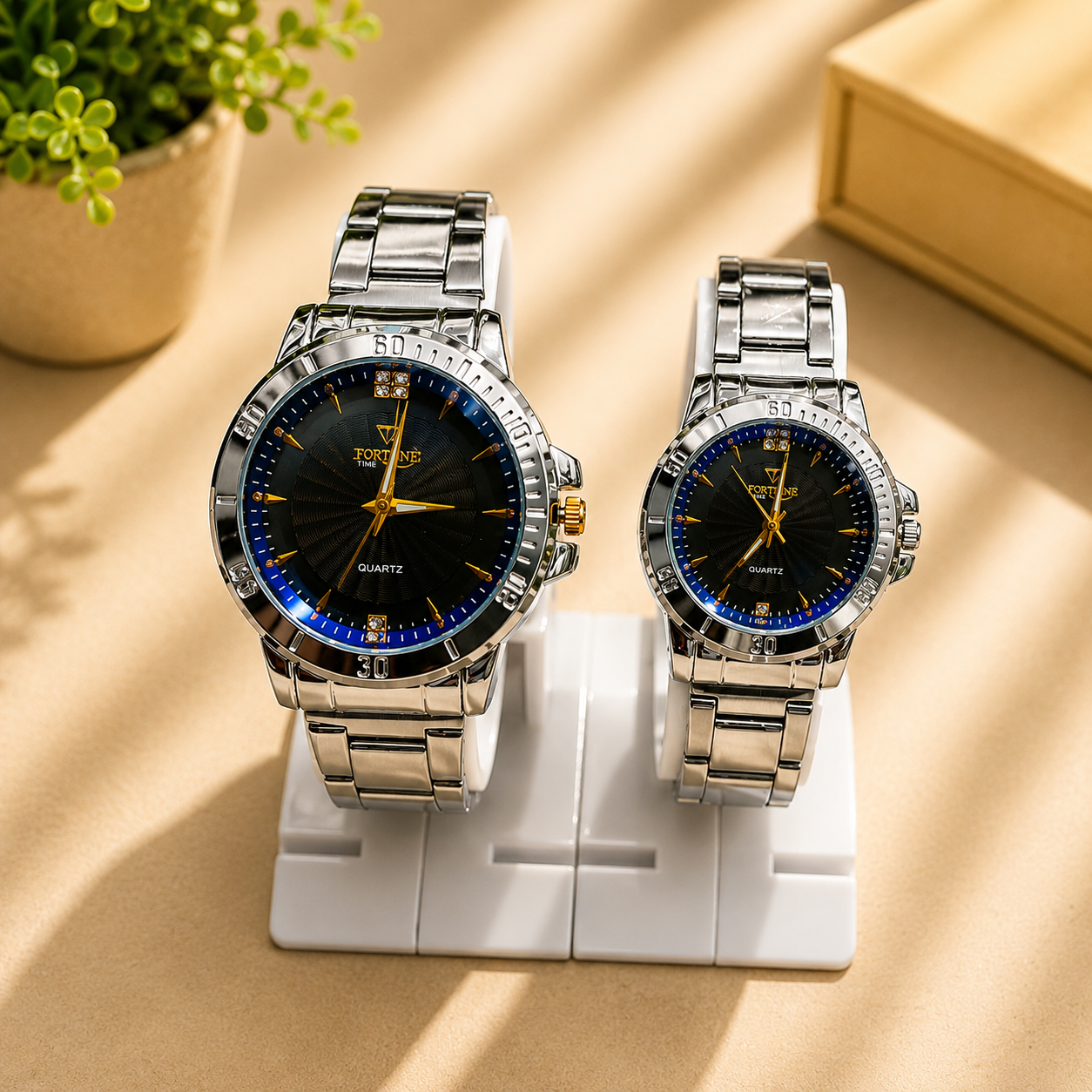 Unisex Couple Watches – Pack of 2