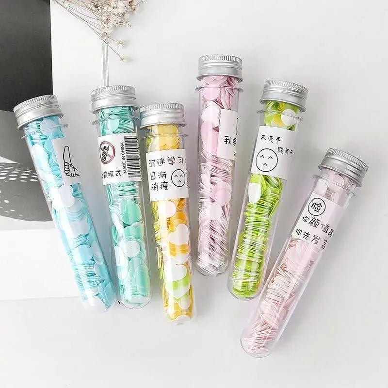 Scented Paper Soap 100 Pcs Multicolor Travel Pack – Portable Hand Wash Soap Sheets