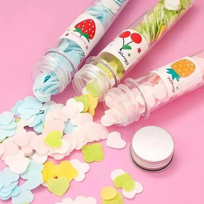 Scented Paper Soap 100 Pcs Multicolor Travel Pack – Portable Hand Wash Soap Sheets