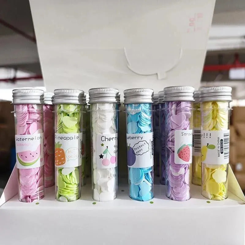Scented Paper Soap 100 Pcs Multicolor Travel Pack – Portable Hand Wash Soap Sheets